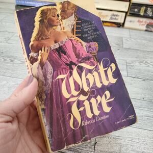 White Fire by Rebecca Danton 1982 First Fawcett Crest Printing Regency‎ Romance
